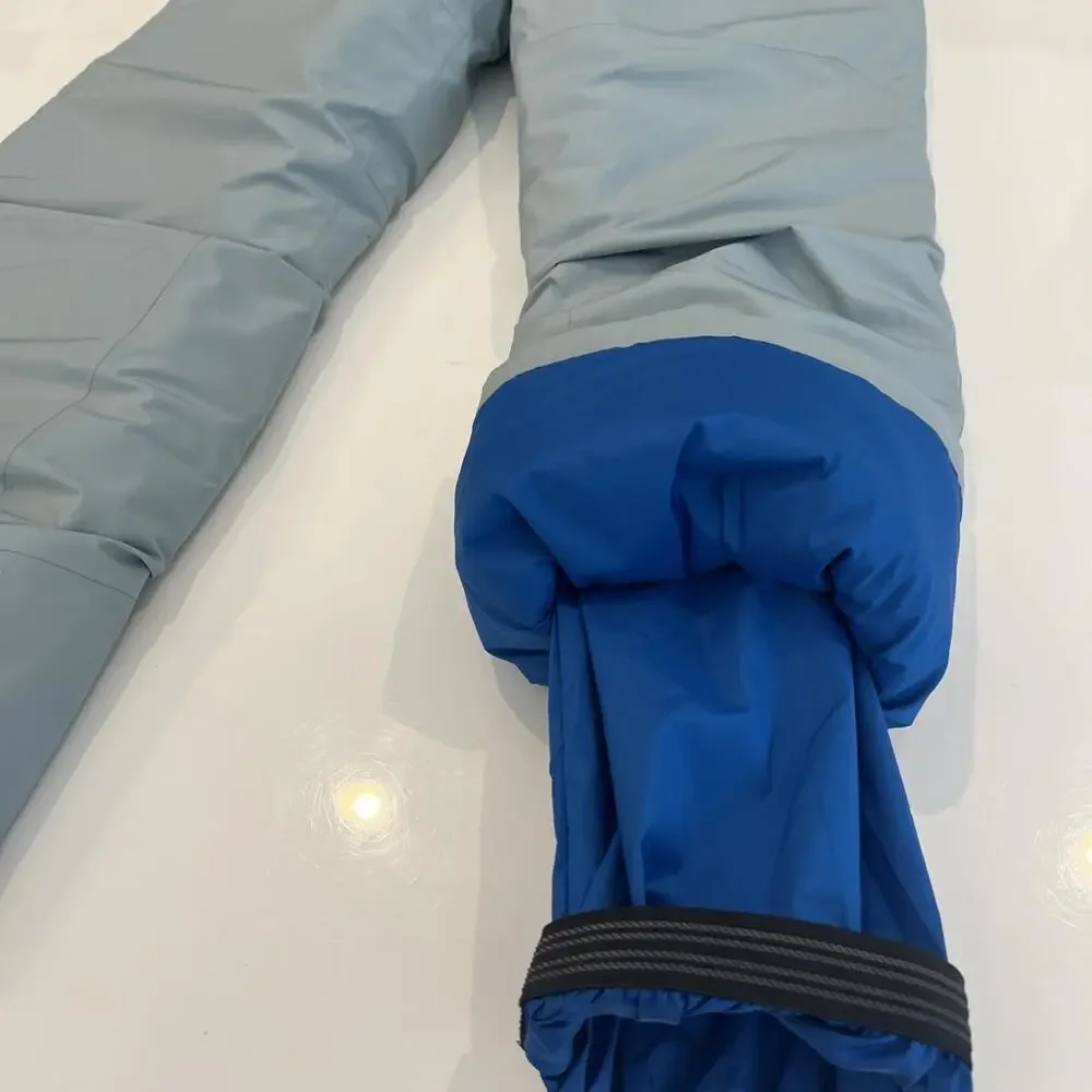 $169 Patagonia Powdertown Snow Pants Thermal Blue Size Small (7-8 )